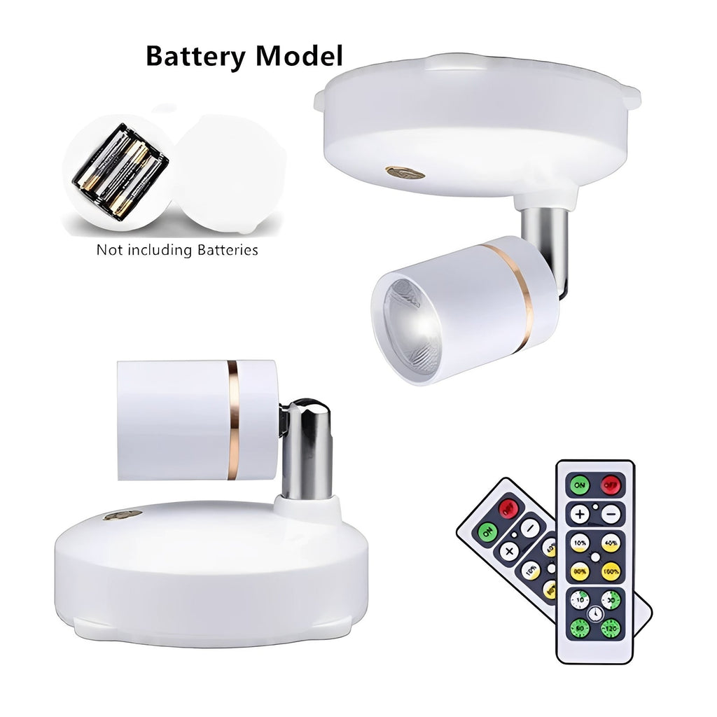 Rechargeable Wireless LED Spotlight - Warm Ambient Glow for Indoor & Outdoor Use