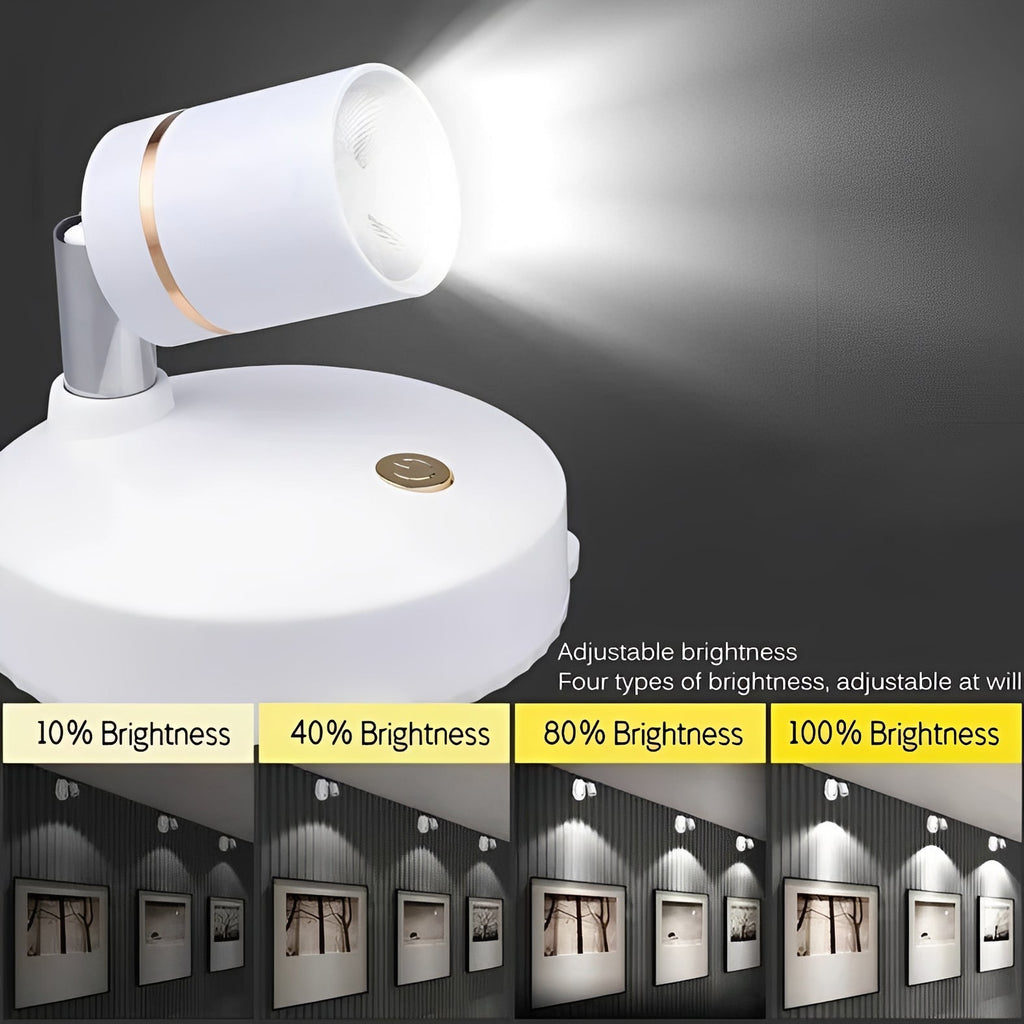 Rechargeable Wireless LED Spotlight - Warm Ambient Glow for Indoor & Outdoor Use