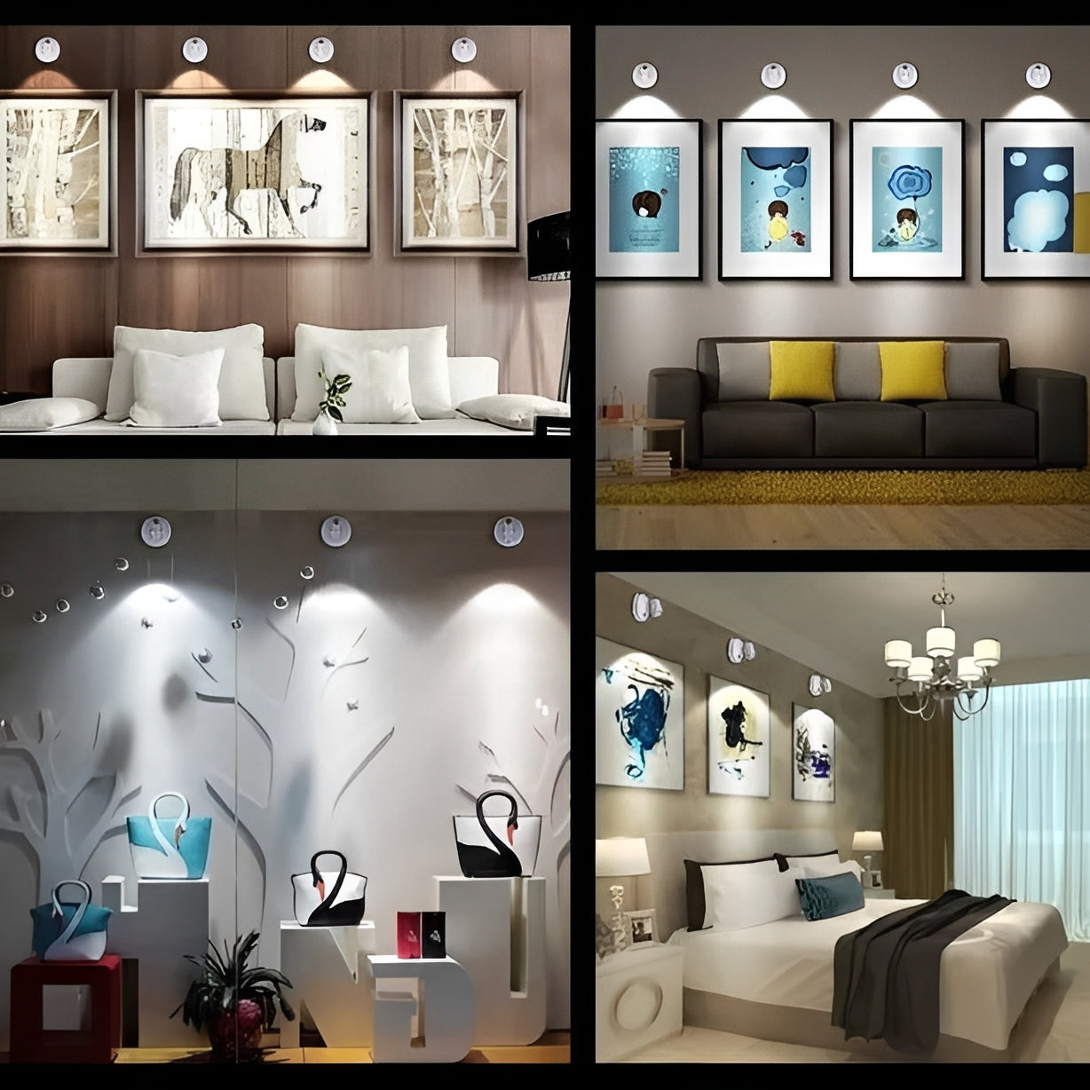 Rechargeable Wireless LED Spotlight - Warm Ambient Glow for Indoor & Outdoor Use