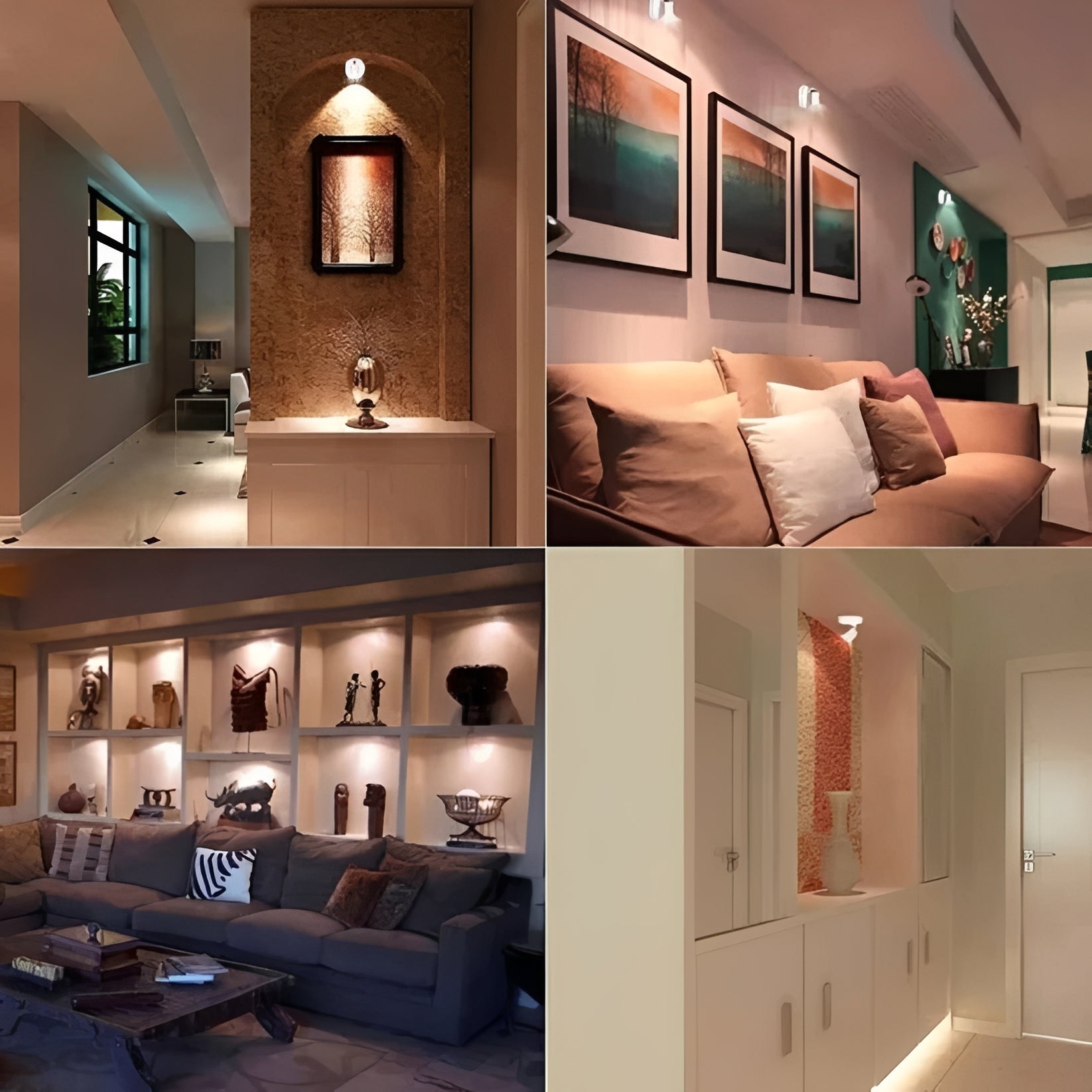 Rechargeable Wireless LED Spotlight - Warm Ambient Glow for Indoor & Outdoor Use