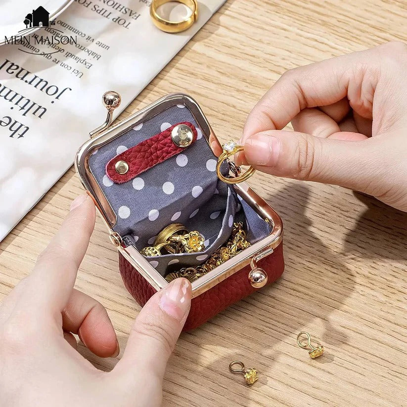 Compact Travel Jewelry Organizer Case with Secure Compartments - Perfect for Travel & Storage