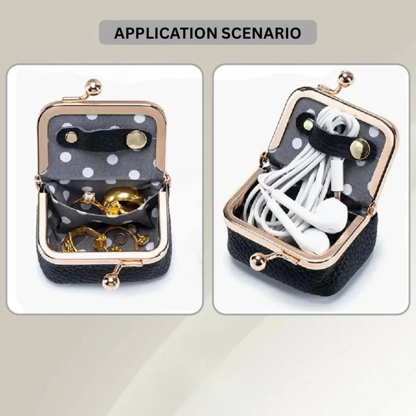 Compact Travel Jewelry Organizer Case with Secure Compartments - Perfect for Travel & Storage