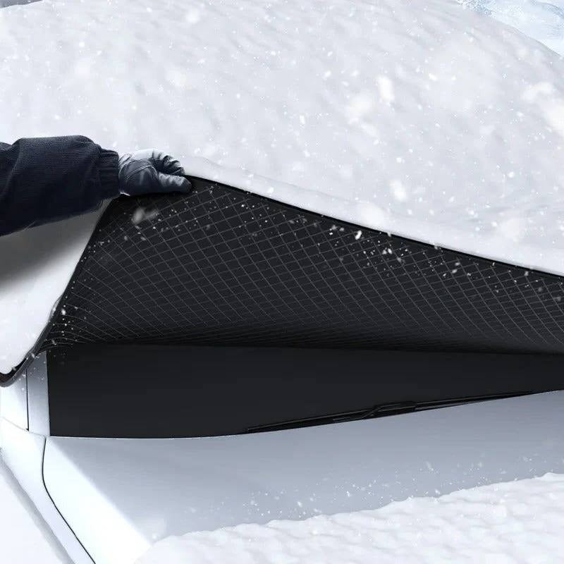 Premium Waterproof Magnetic Car Windshield Cover - Heavy-Duty Protection Against Snow, Ice, and Frost