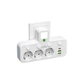Multi-Outlet Power Strip with 4 USB Ports & USB-C | 2500W Surge Protection | Smart Charging Station for Home & Office