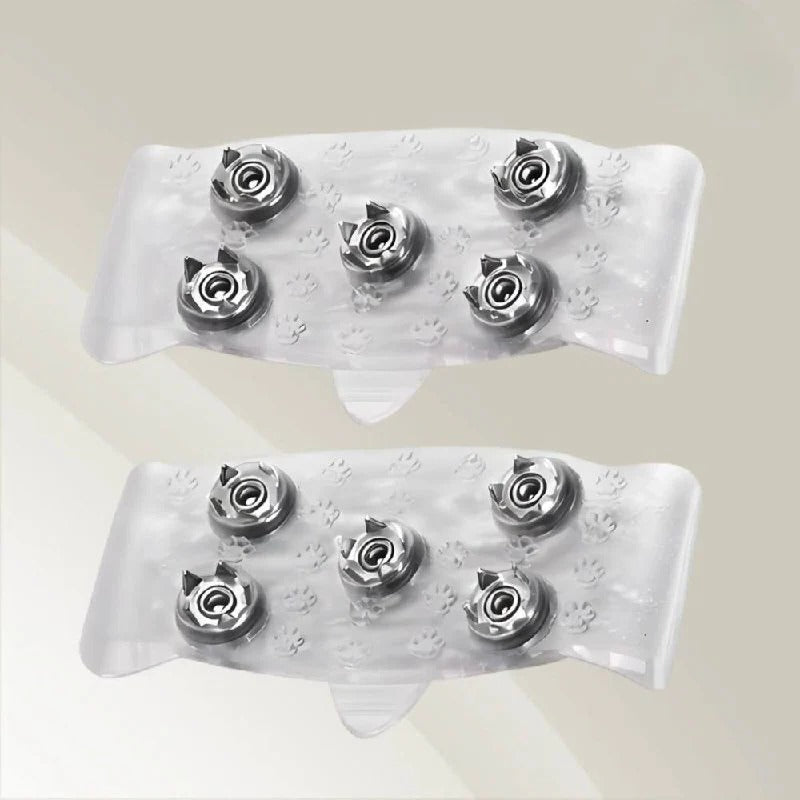 Winter Walking Slip-Resistant Ice Traction Cleats with Durable Steel Spikes for Maximum Grip