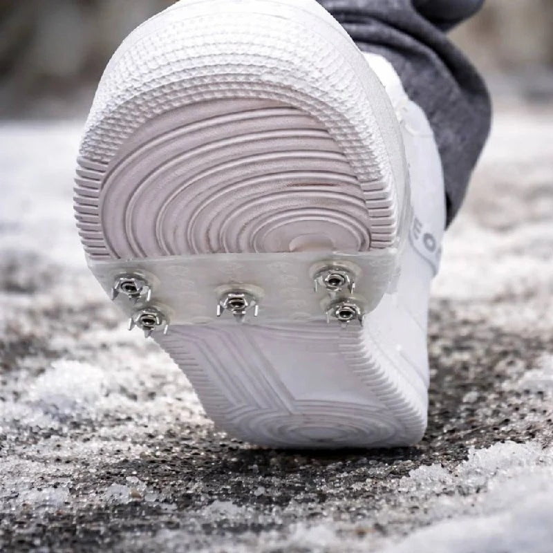 Winter Walking Slip-Resistant Ice Traction Cleats with Durable Steel Spikes for Maximum Grip