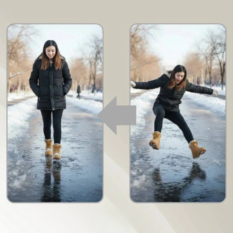 Winter Walking Slip-Resistant Ice Traction Cleats with Durable Steel Spikes for Maximum Grip