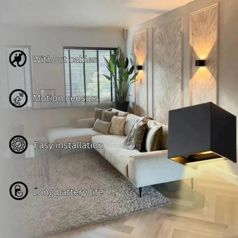 Luxury Rechargeable Wireless Wall Sconce - Elegant Ambient Lighting for Any Space