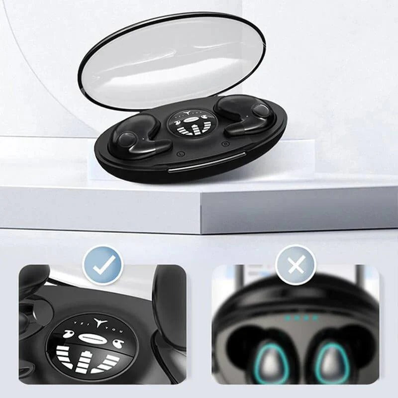 Flat Profile Wireless Earphones with Active Noise Cancellation - Premium Sound Quality & Comfortable Fit