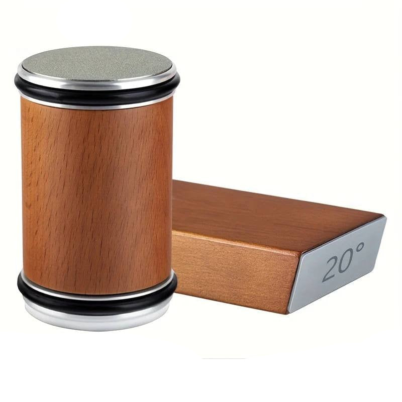 Dual Angle Diamond Knife Sharpening Stone Set - 15° & 20° Magnetic Holder for Precision Sharpening