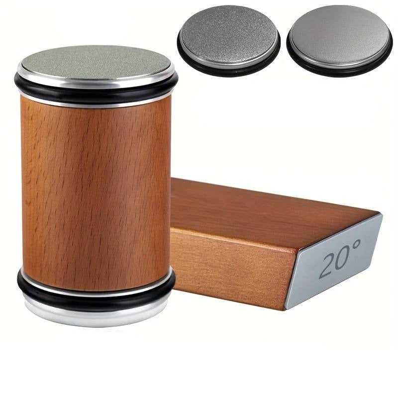 Dual Angle Diamond Knife Sharpening Stone Set - 15° & 20° Magnetic Holder for Precision Sharpening