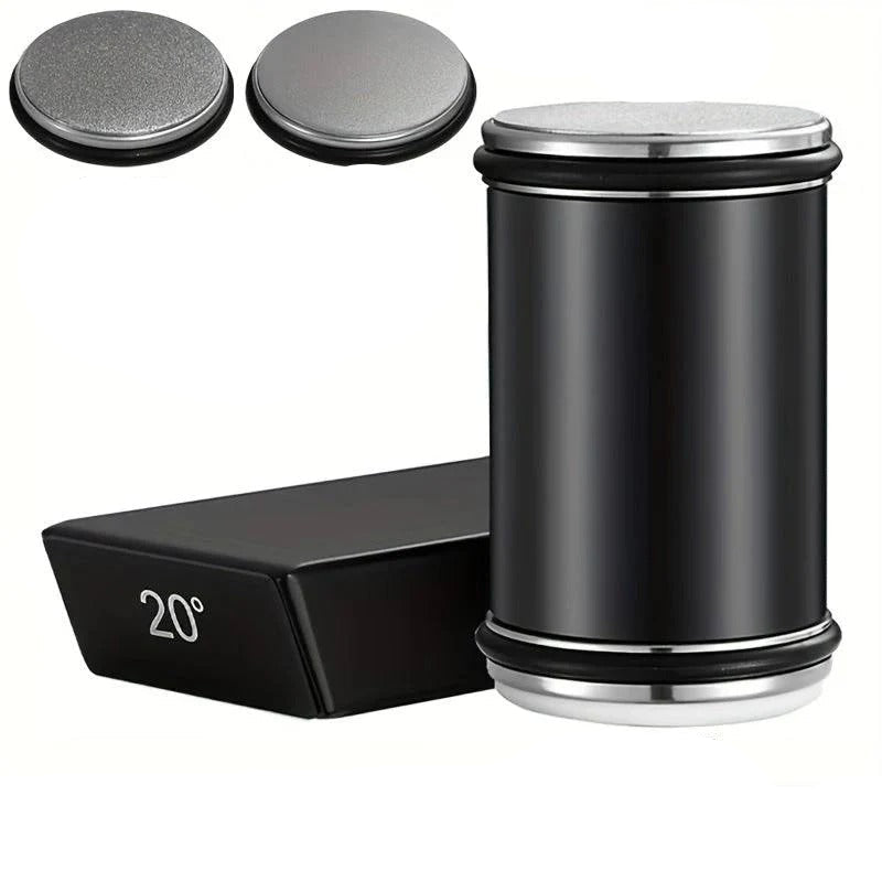 Dual Angle Diamond Knife Sharpening Stone Set - 15° & 20° Magnetic Holder for Precision Sharpening