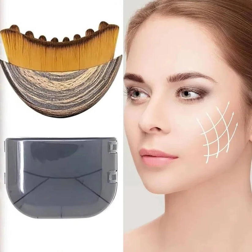 Precision Fine Tip Facial Sculpting Brush - Gentle Bristles for Flawless Surface Skincare