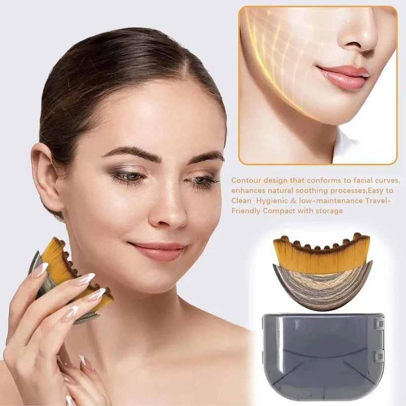 Precision Fine Tip Facial Sculpting Brush - Gentle Bristles for Flawless Surface Skincare
