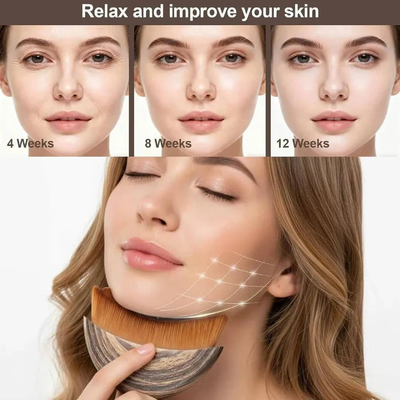 Precision Fine Tip Facial Sculpting Brush - Gentle Bristles for Flawless Surface Skincare