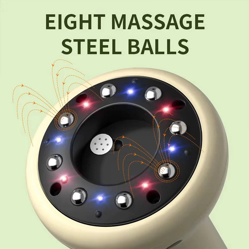 Electric Vacuum Cupping Massage Device with Heat Therapy & LED Display - Pain Relief & Relaxation