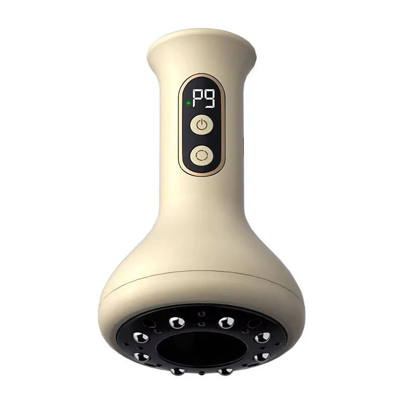 Electric Vacuum Cupping Massage Device with Heat Therapy & LED Display - Pain Relief & Relaxation