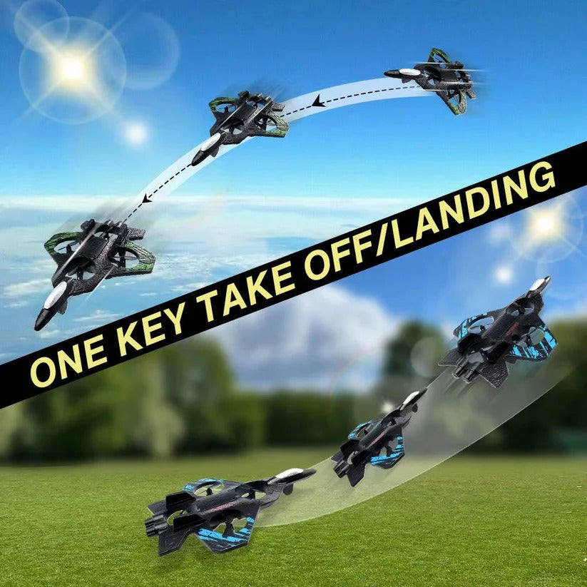 360° RC Stunt Airplane Toy with LED Lights - Remote Control Flying Plane for Kids - Perfect for Outdoor Fun!