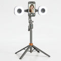 Smart Auto Tracking Phone Holder Tripod with Dual Fill Lights – Perfect for Live Streaming & Vlogging