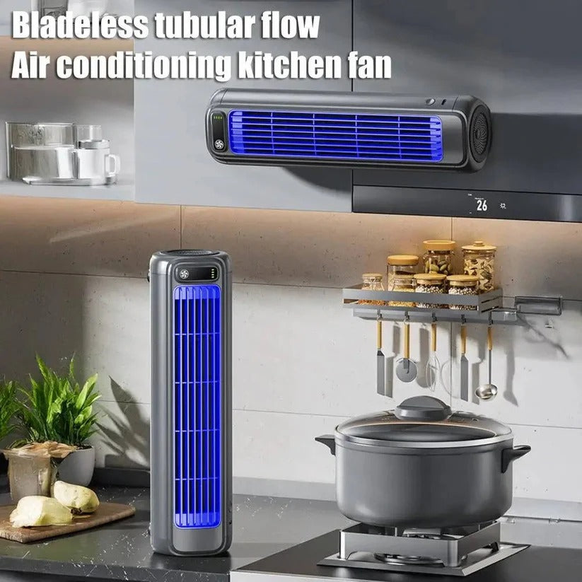 3-Speed Portable Desktop Air Cooler Fan - 2000mAh Battery, Wall Mountable, Ideal for Home & Office Use