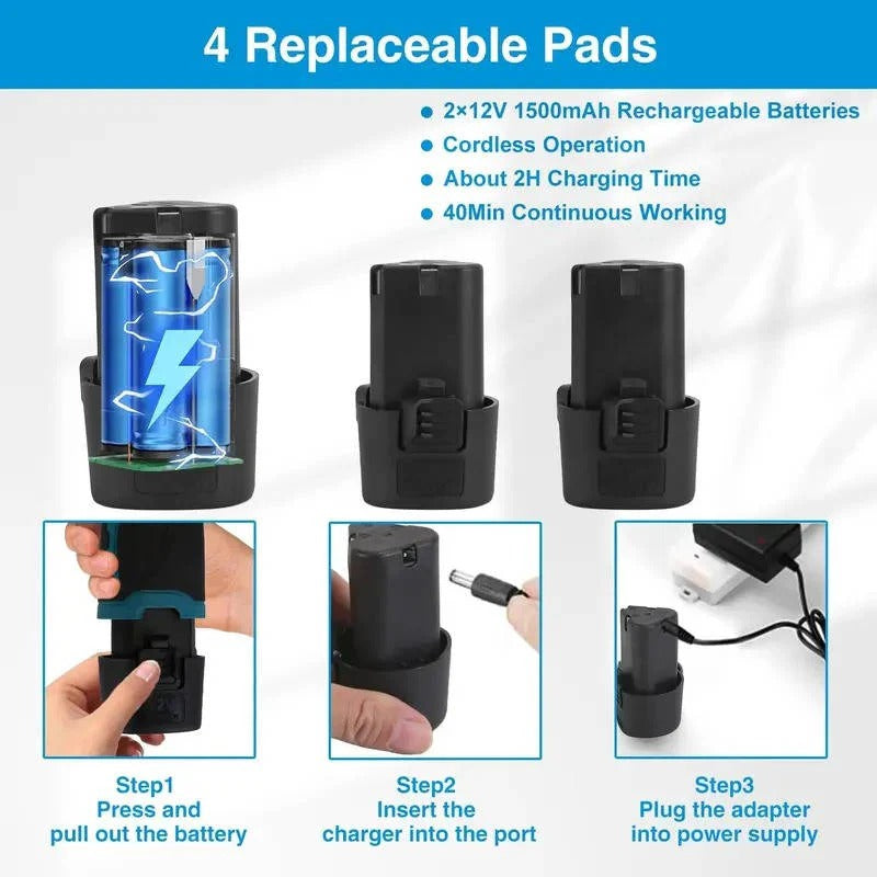 6-Inch Cordless Dual Action Car Polisher - 6 Variable Speeds, 9mm Orbit for Professional Finish