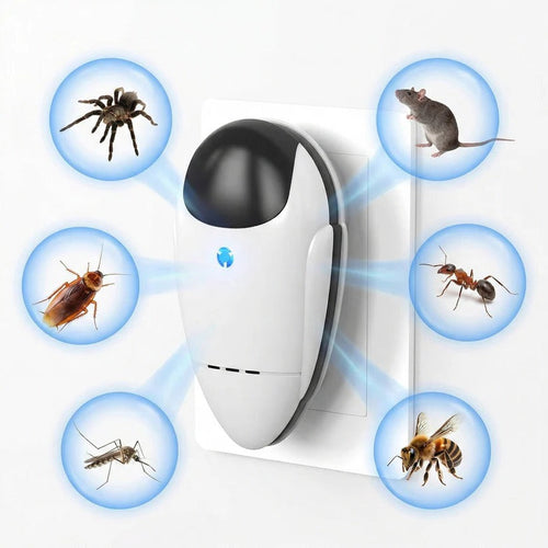 4-Pack Plug-In Ultrasonic Pest Control Devices for Home - Effective, Safe & Eco-Friendly Solution
