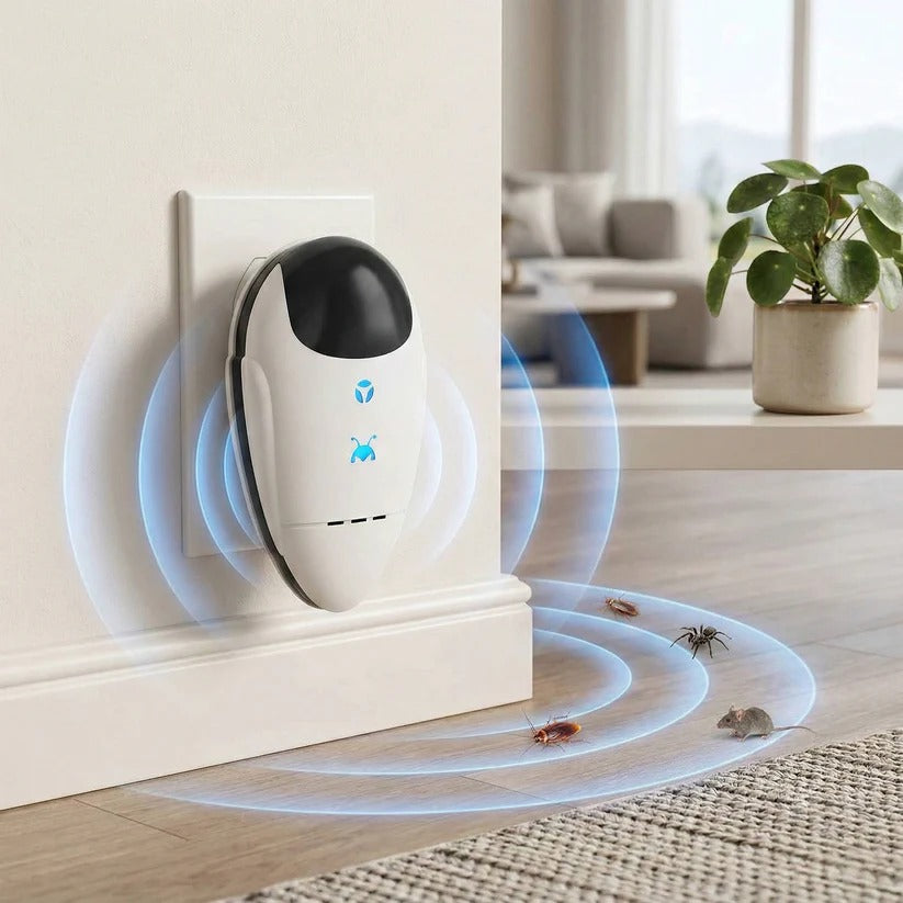 4-Pack Plug-In Ultrasonic Pest Control Devices for Home - Effective, Safe & Eco-Friendly Solution