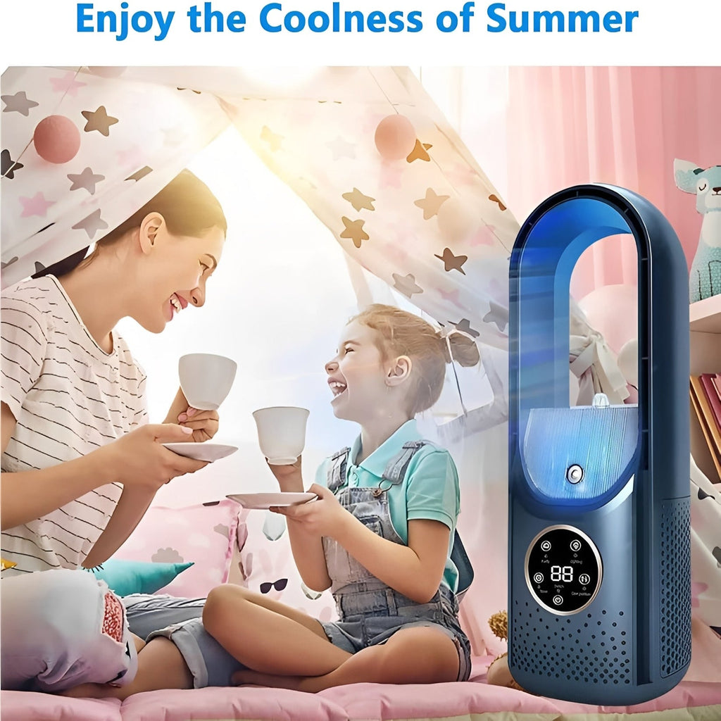 3-in-1 Portable Air Cooling Fan with Humidifier & Energy-Efficient DC Brushless Motor - Ideal for Home & Office