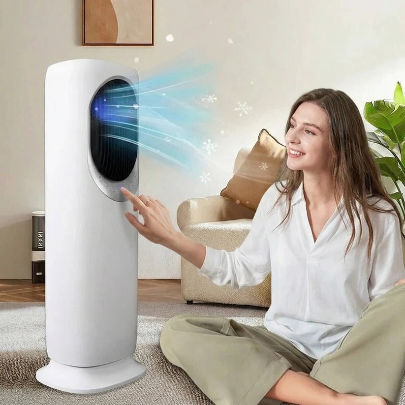 Portable Air Cooler Fan with Humidifier & Remote Control - Energy-Efficient, Compact Design for Home & Office Use