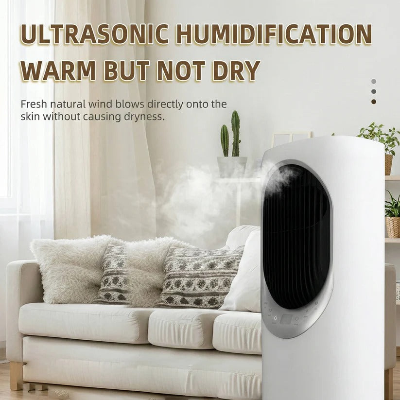 Portable Air Cooler Fan with Humidifier & Remote Control - Energy-Efficient, Compact Design for Home & Office Use