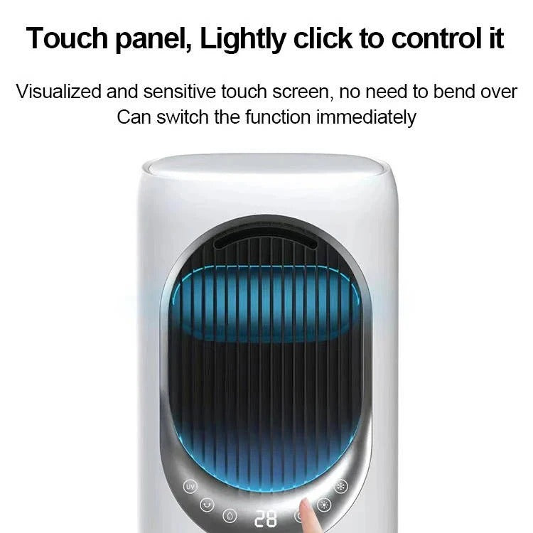 Portable Air Cooler Fan with Humidifier & Remote Control - Energy-Efficient, Compact Design for Home & Office Use
