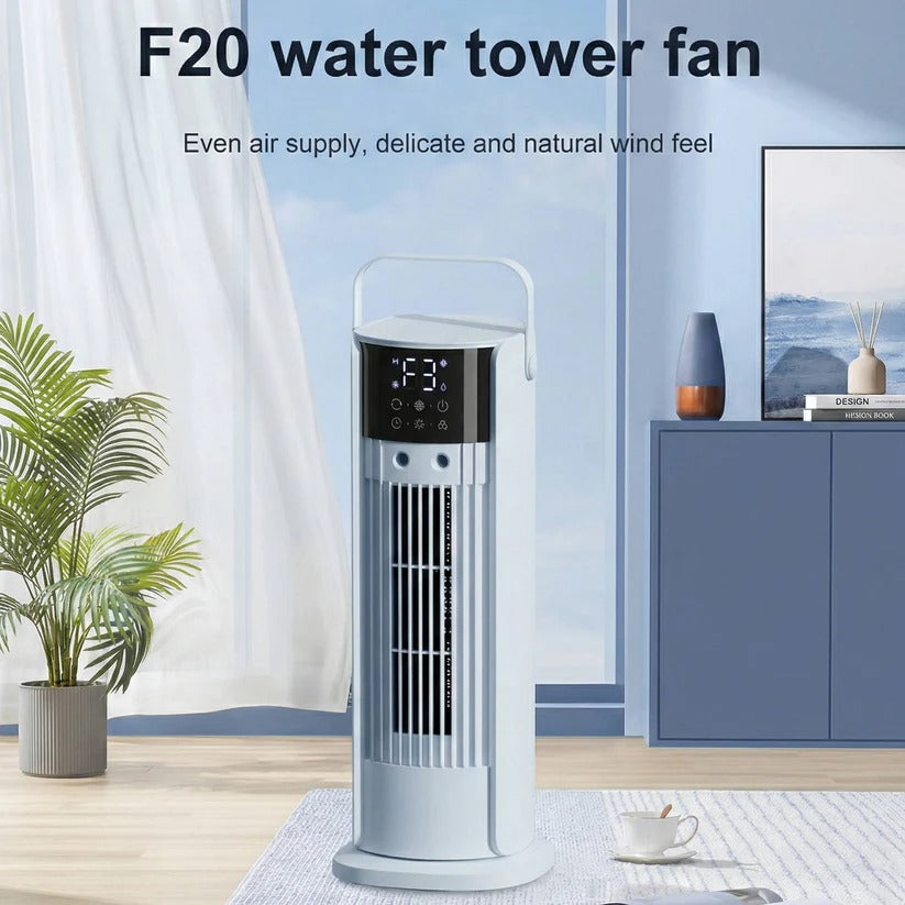 Portable Freestanding Air Cooler Fan with Mist Function & Digital Display - Ideal for Indoor Use