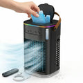 Portable Air Cooler Fan with 1.2L Water Tank & Remote Control - Energy-Efficient Personal Cooling Solution for Home & Office