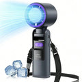 3-in-1 Rechargeable Handheld Fan with Flashlight & LED Battery Indicator - Portable Cooling Solution