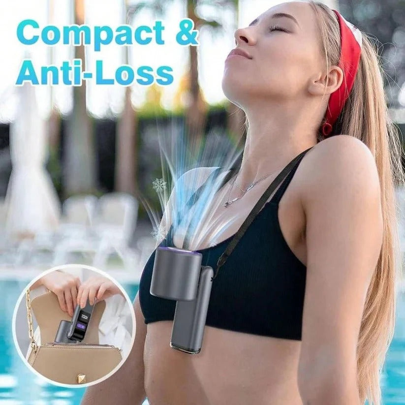 3-in-1 Rechargeable Handheld Fan with Flashlight & LED Battery Indicator - Portable Cooling Solution