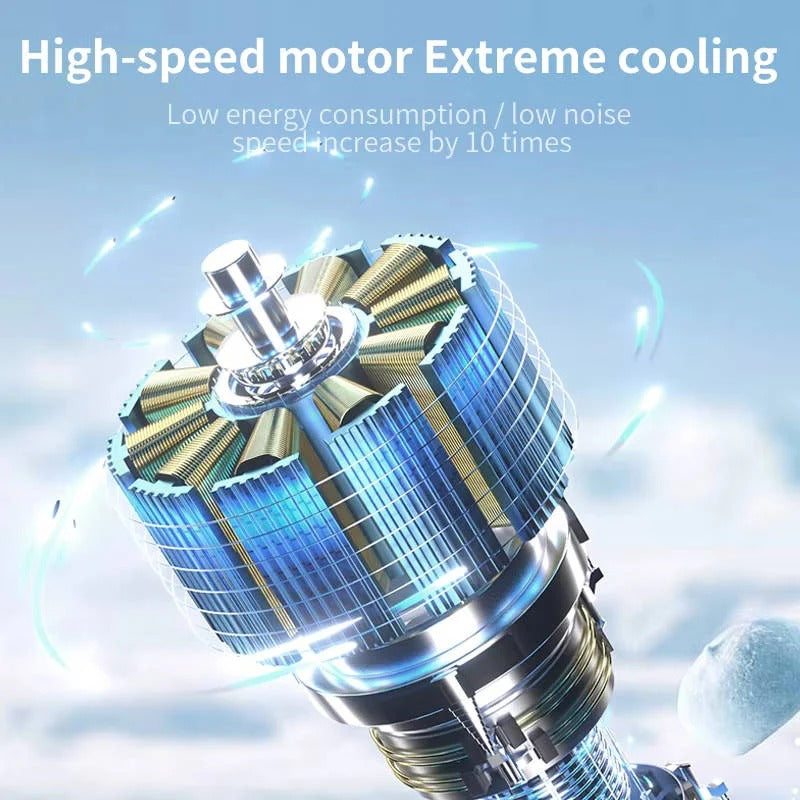 3-in-1 Rechargeable Handheld Fan with Flashlight & LED Battery Indicator - Portable Cooling Solution