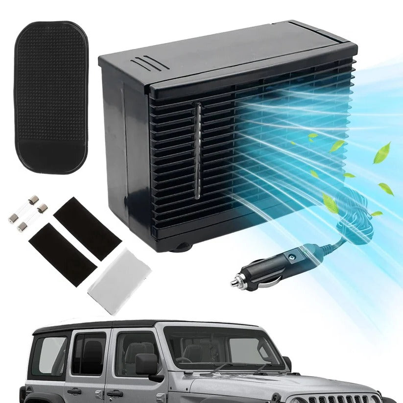 12V Portable Car Air Cooler - Low Power, Quiet Operation with Cold Water Tank for Ultimate Comfort