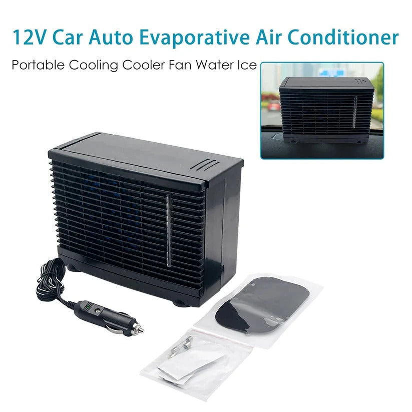 12V Portable Car Air Cooler - Low Power, Quiet Operation with Cold Water Tank for Ultimate Comfort