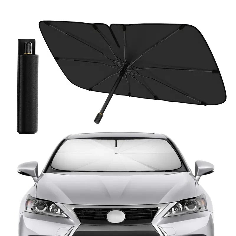 Premium Foldable Windshield Sun Shade Umbrella - Heat Insulation for Cars & Trucks | UV Protection & Easy Storage
