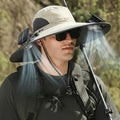 Ventilated Sun Hat with Dual Solar Fans for Ultimate Outdoor Comfort - Unisex Design for Men & Women