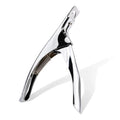 Ergonomic Stainless Steel Acrylic Nail Cutter with Non-Slip Grip - Precision Nail Care Tool