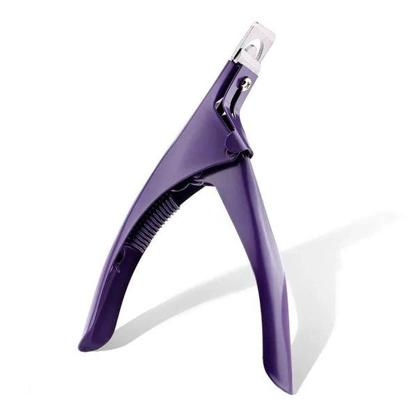 Ergonomic Stainless Steel Acrylic Nail Cutter with Non-Slip Grip - Precision Nail Care Tool