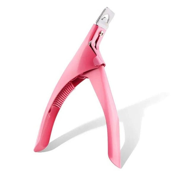 Ergonomic Stainless Steel Acrylic Nail Cutter with Non-Slip Grip - Precision Nail Care Tool