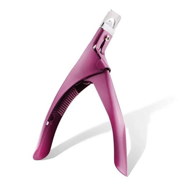 Ergonomic Stainless Steel Acrylic Nail Cutter with Non-Slip Grip - Precision Nail Care Tool