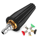 360° Turbo Nozzle for Pressure Washer - Durable Brass Body Tips for Enhanced Cleaning Power