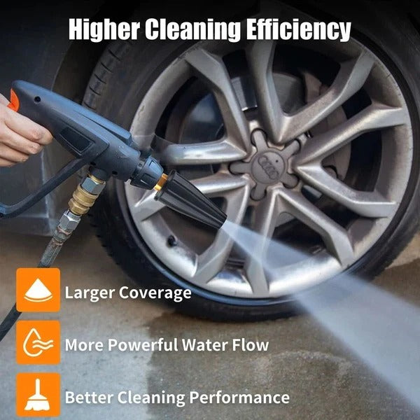360° Turbo Nozzle for Pressure Washer - Durable Brass Body Tips for Enhanced Cleaning Power