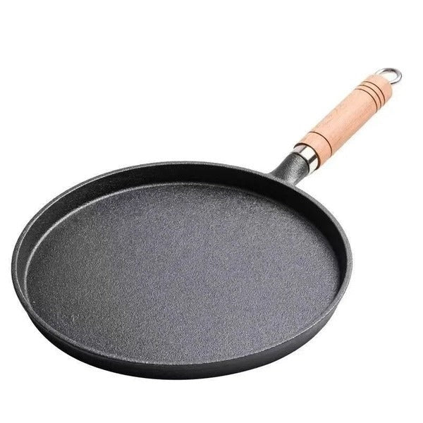 Versatile Cast Iron Griddle Pan for Perfect Pancakes - Compatible with Gas & Induction Cooktops