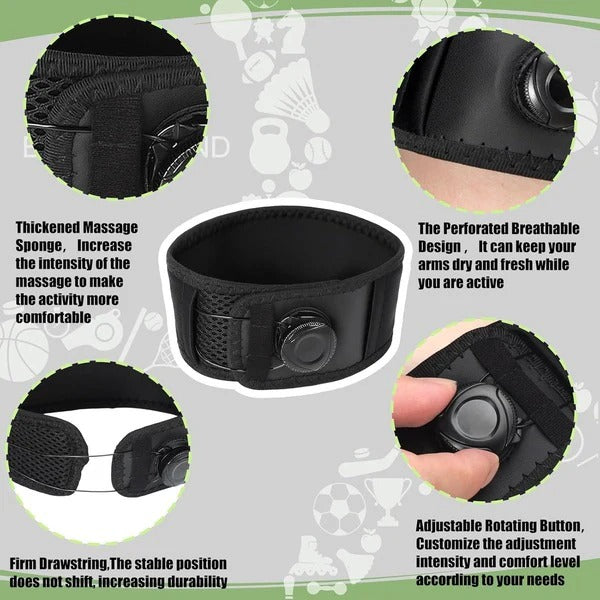 Adjustable Compression Elbow Brace with Dial - Ultimate Support & Comfort for Pain Relief