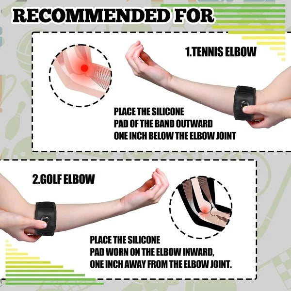 Adjustable Compression Elbow Brace with Dial - Ultimate Support & Comfort for Pain Relief