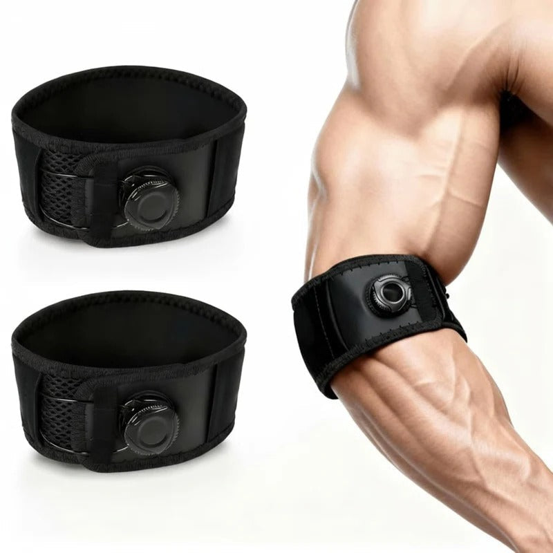 Adjustable Compression Elbow Brace with Dial - Ultimate Support & Comfort for Pain Relief